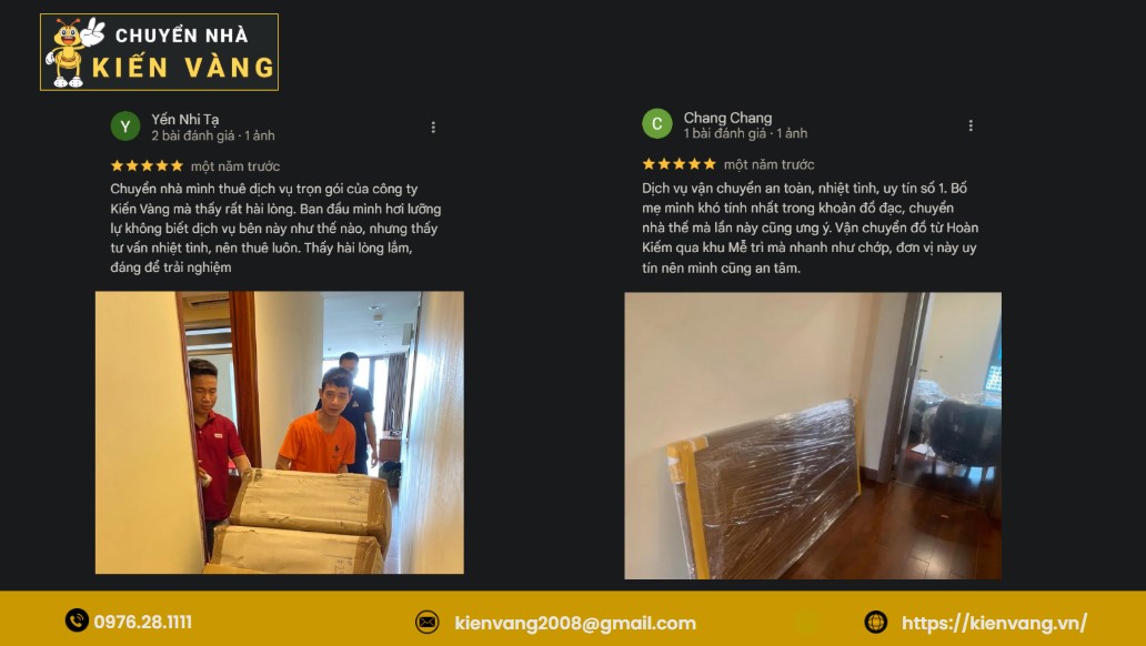 Chuyển Nhà Trọn Gói Tại Phường Hoàng Liệt 5 Review 5 sao từ khách hàng
