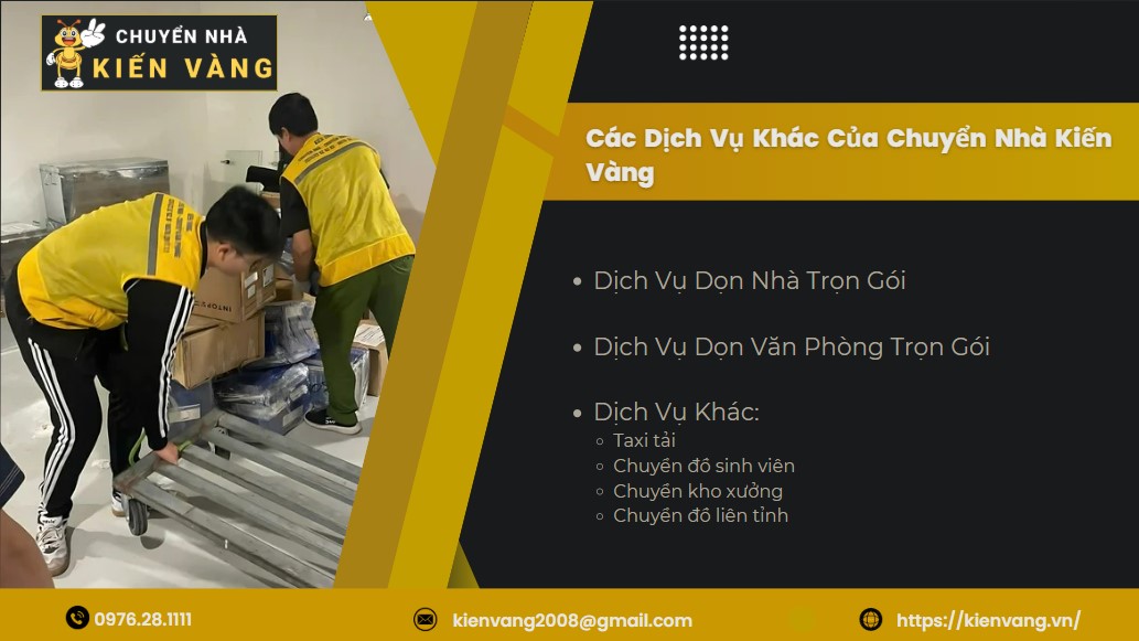 Chuyển Nhà Tại Phường Thanh Liệt 4 Các Dịch Vụ Khác Của Chuyển Nhà Kiến Vàng