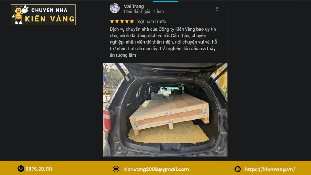 Chuyển nhà trọn gói phường Thượng Cát 6 Review 5 sao từ khách hàng - Chị Trang