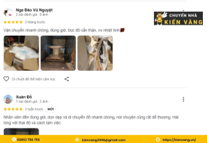 Khách hàng đánh giá về dịch vụ của chúng tôi trên internet