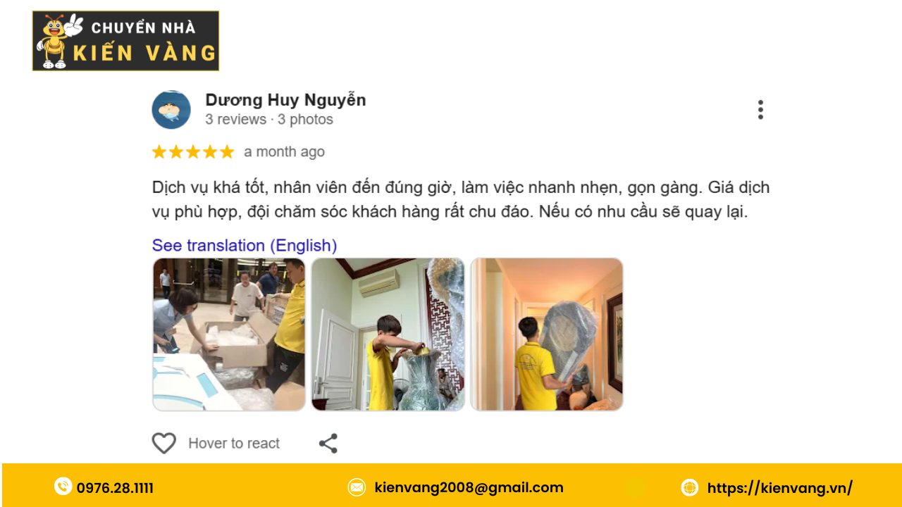 dịch vụ chuyển nhà trọn gói Phường Hòa Hưng